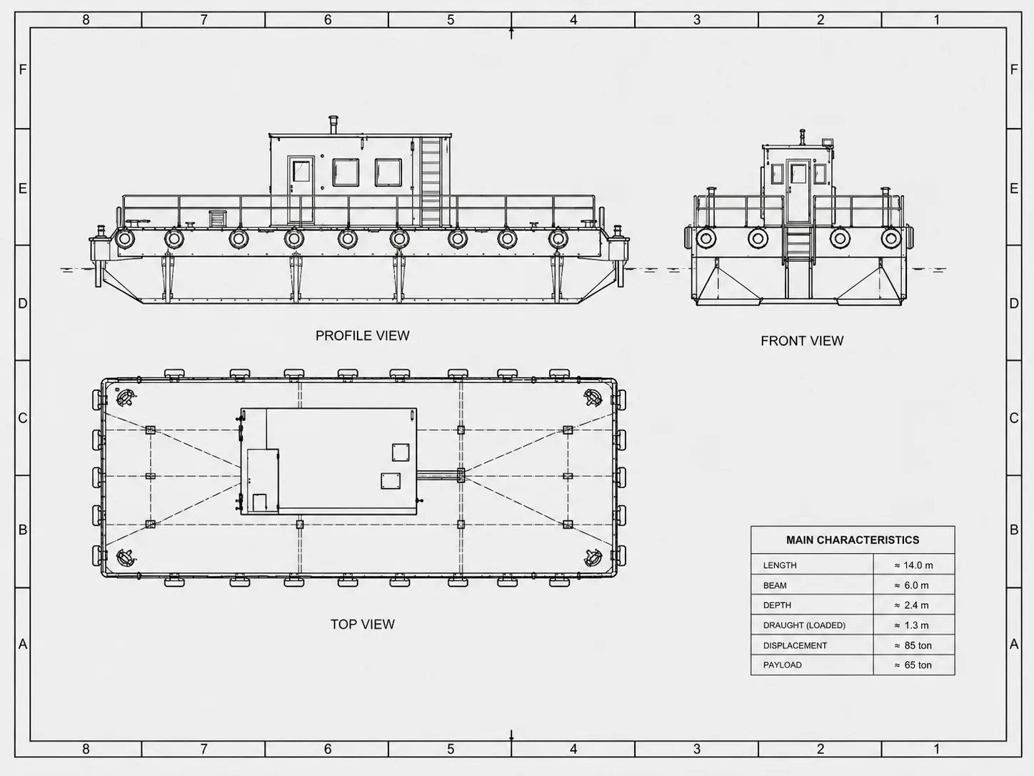 20ft Accommodation Barge view 12