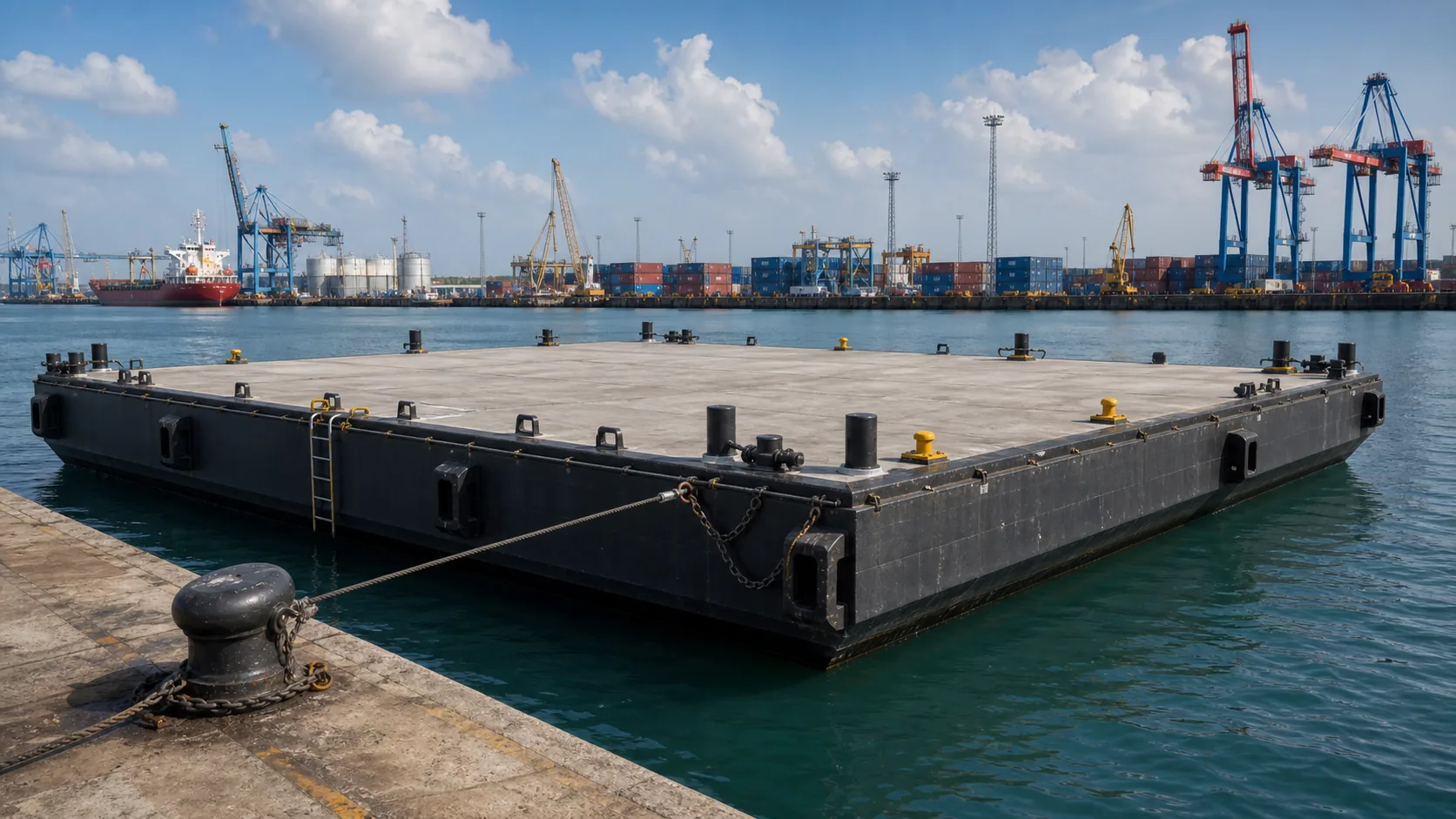 150 ft Modular Pontoon Barge Concept