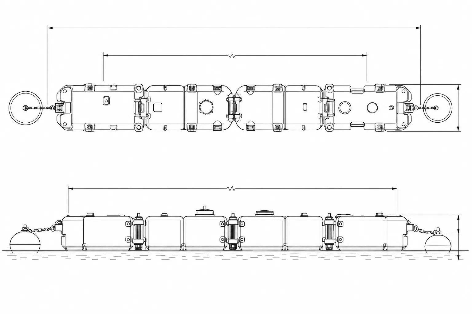 Small Craft Intrusion Barrier technical drawing