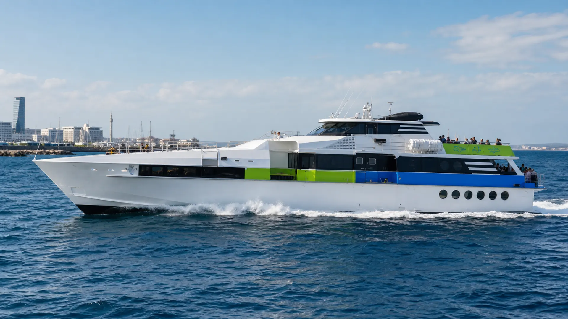 Sea Keepers passenger ferry underway on coastal waters
