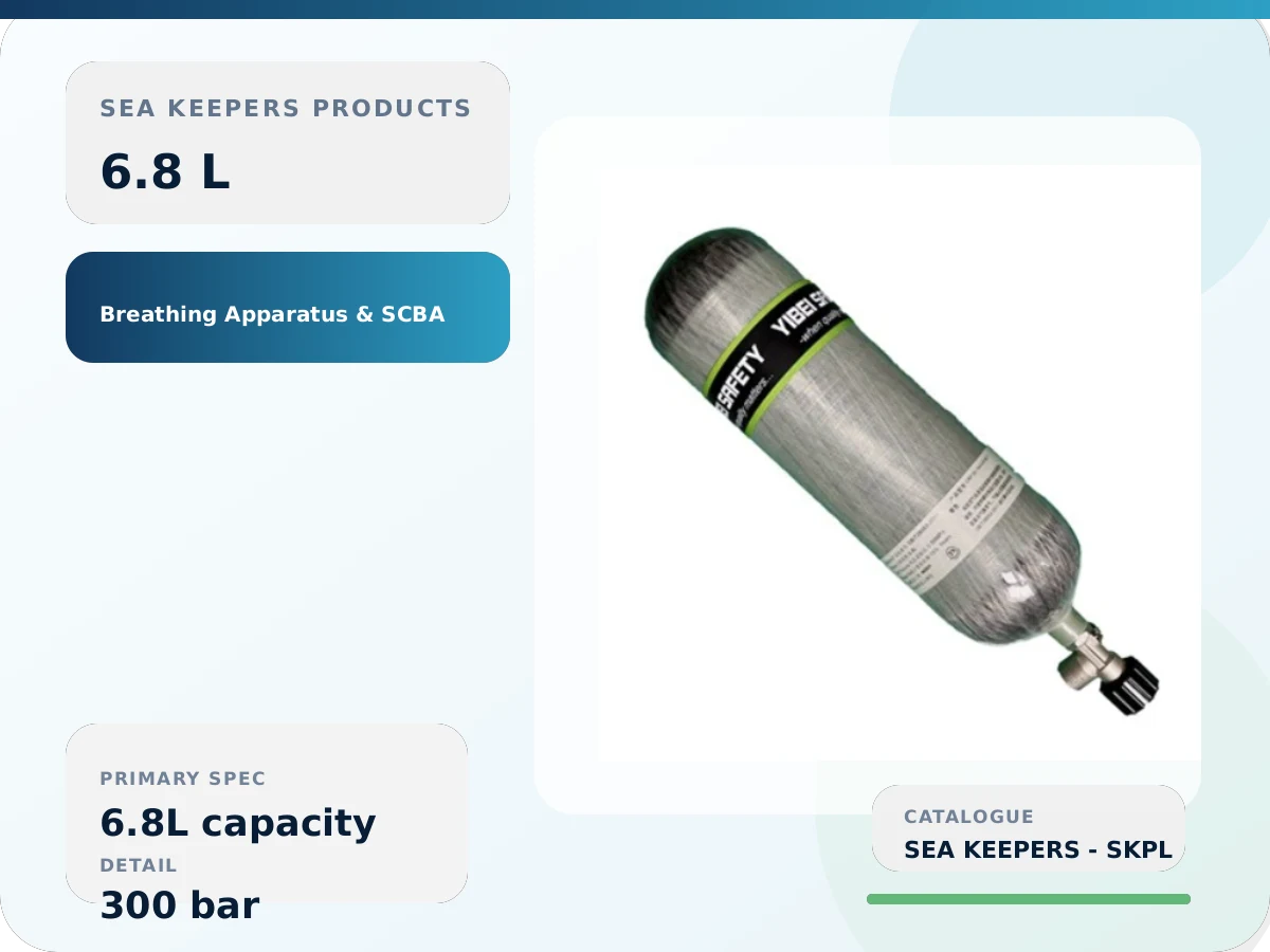 6.8L Composite SCBA Cylinder | 300 Bar Empty