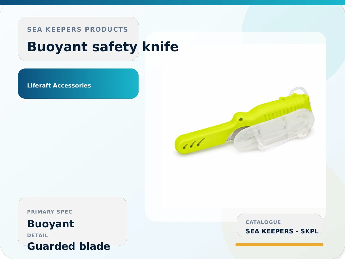 Buoyant Liferaft Safety Knife