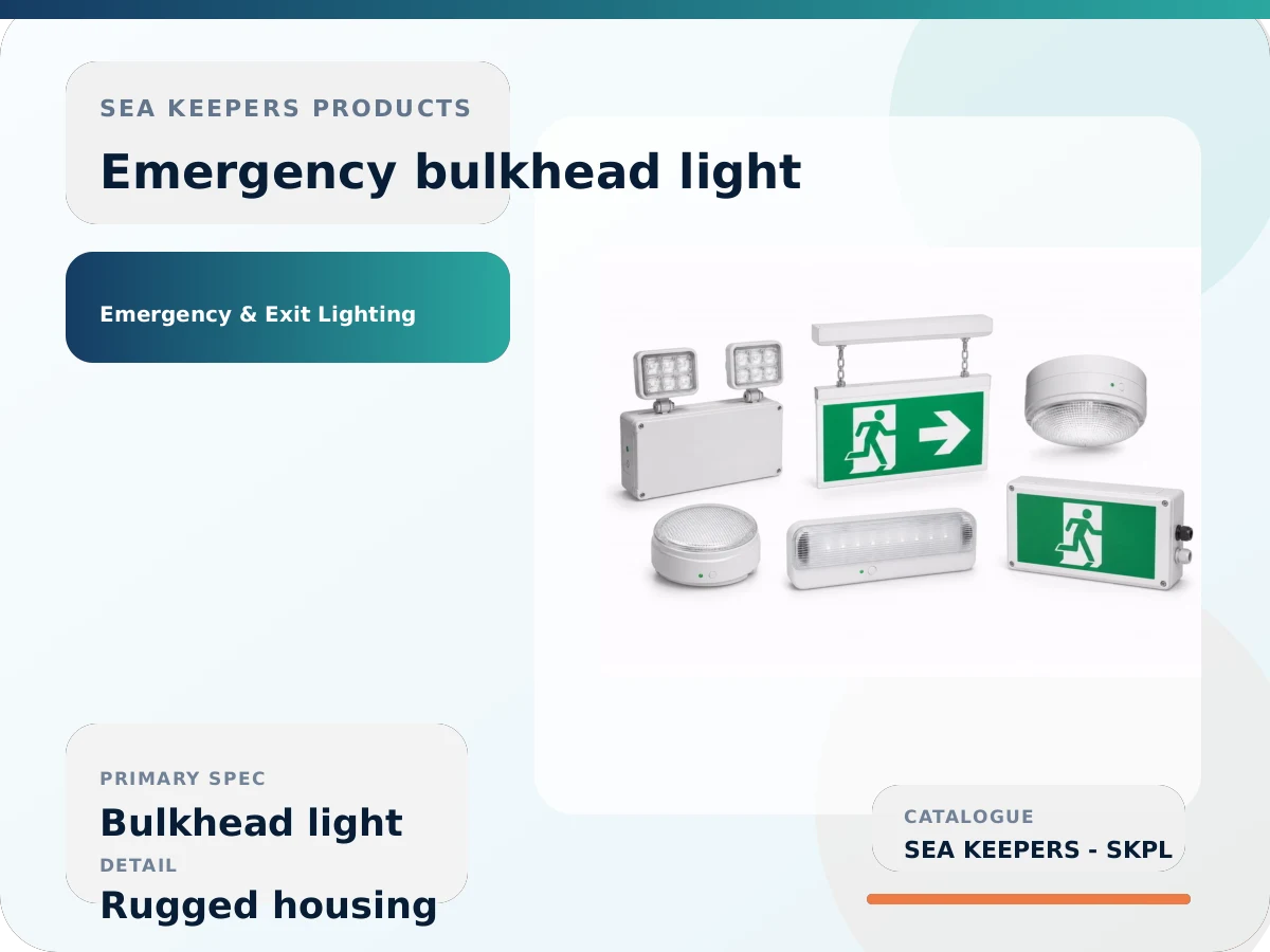 Emergency Bulkhead Light Fitting
