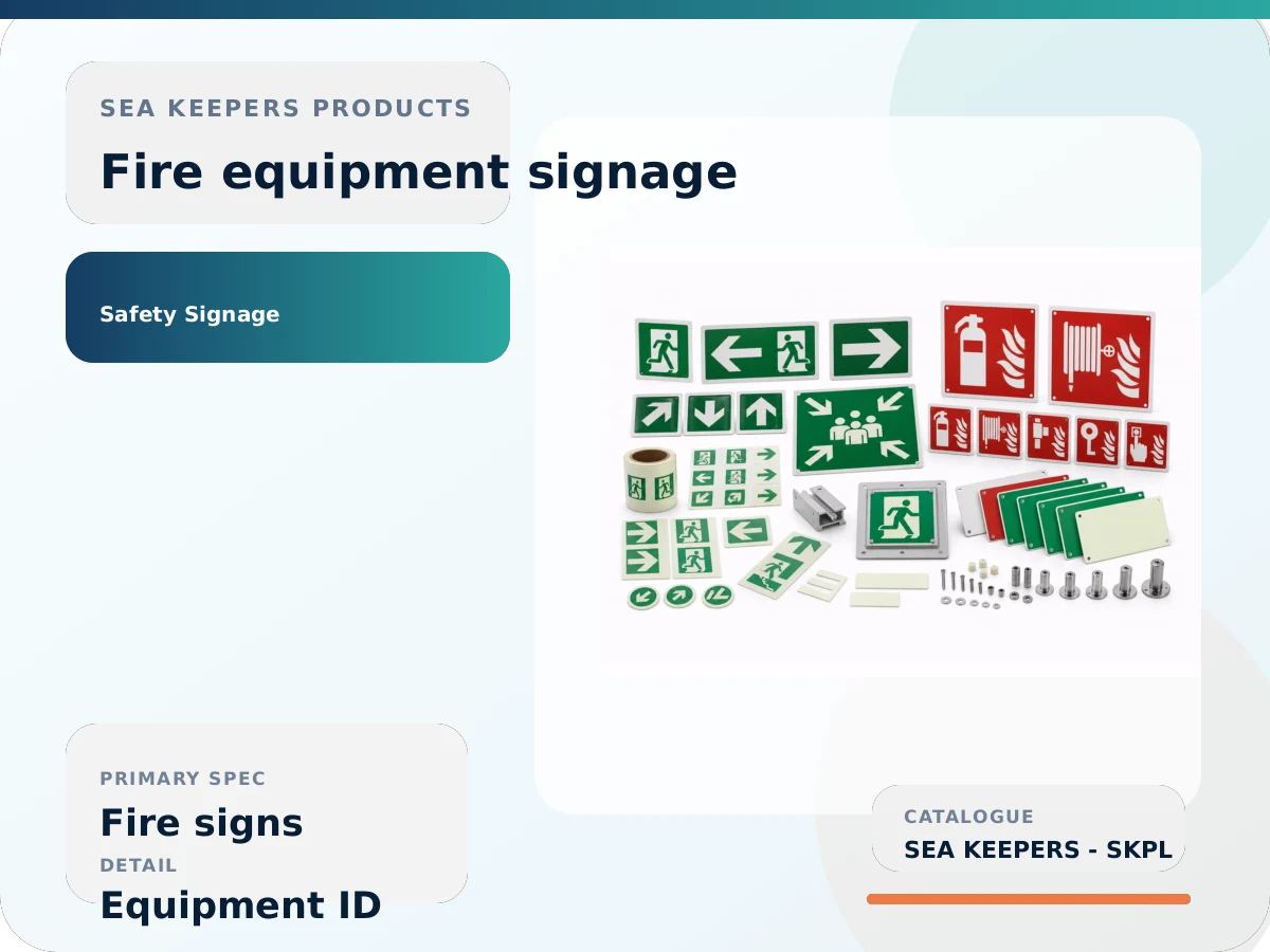 Fire Equipment Safety Sign Set