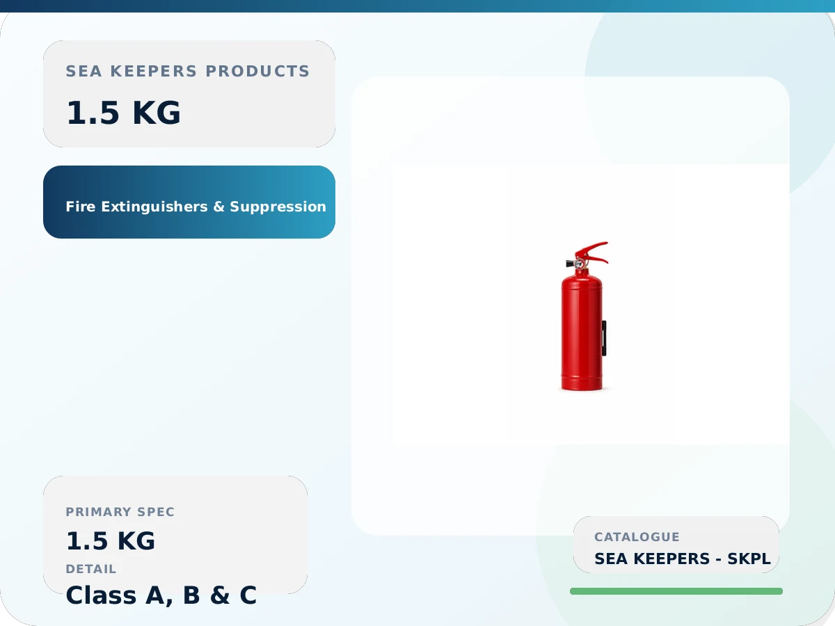 Fire Extinguisher 1.5 KG ABC Dry Powder | Stored Pressure Type