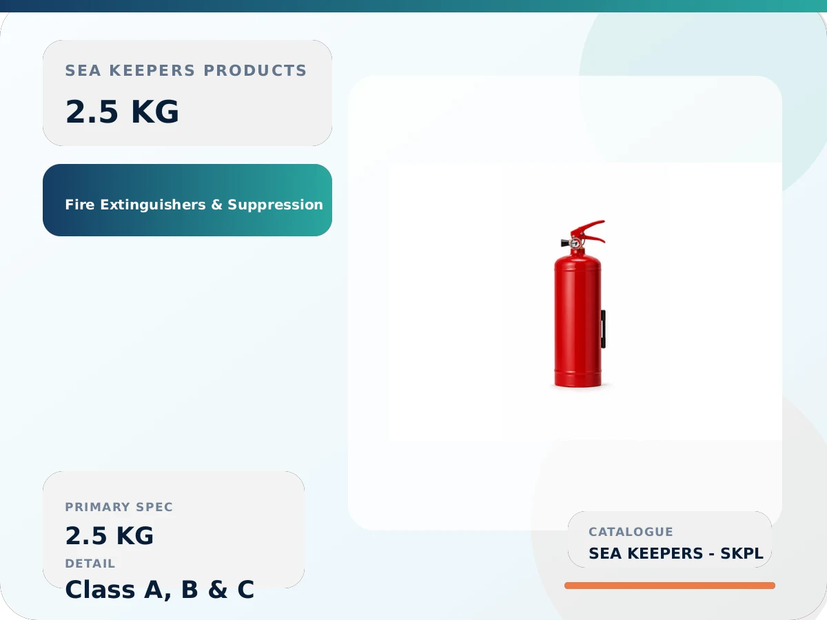 Fire Extinguisher 2.5 KG ABC Dry Powder – Stored Pressure Type