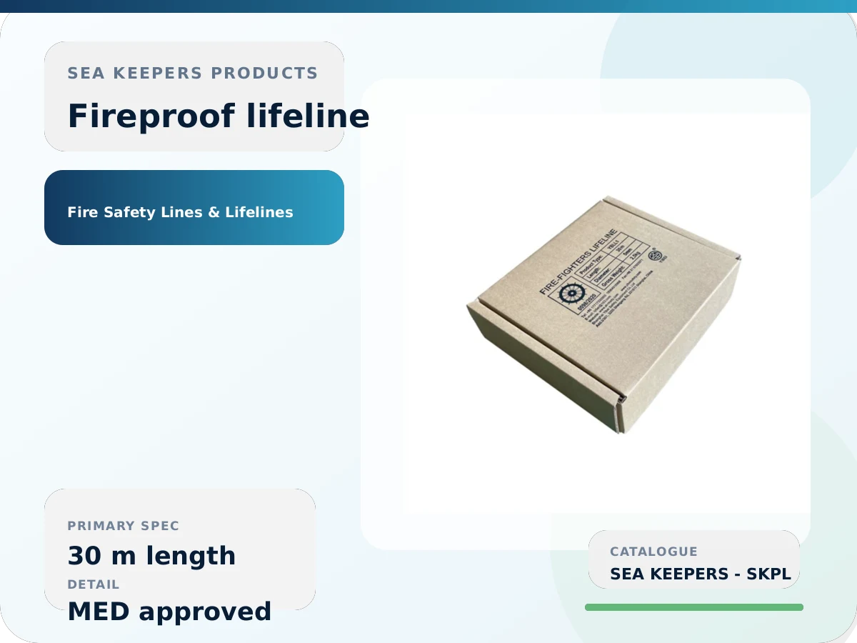 Fireproof Lifeline 30 m | MED Approved