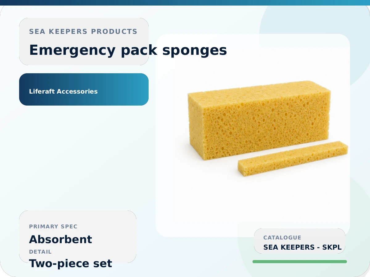 Liferaft Emergency Pack Sponges