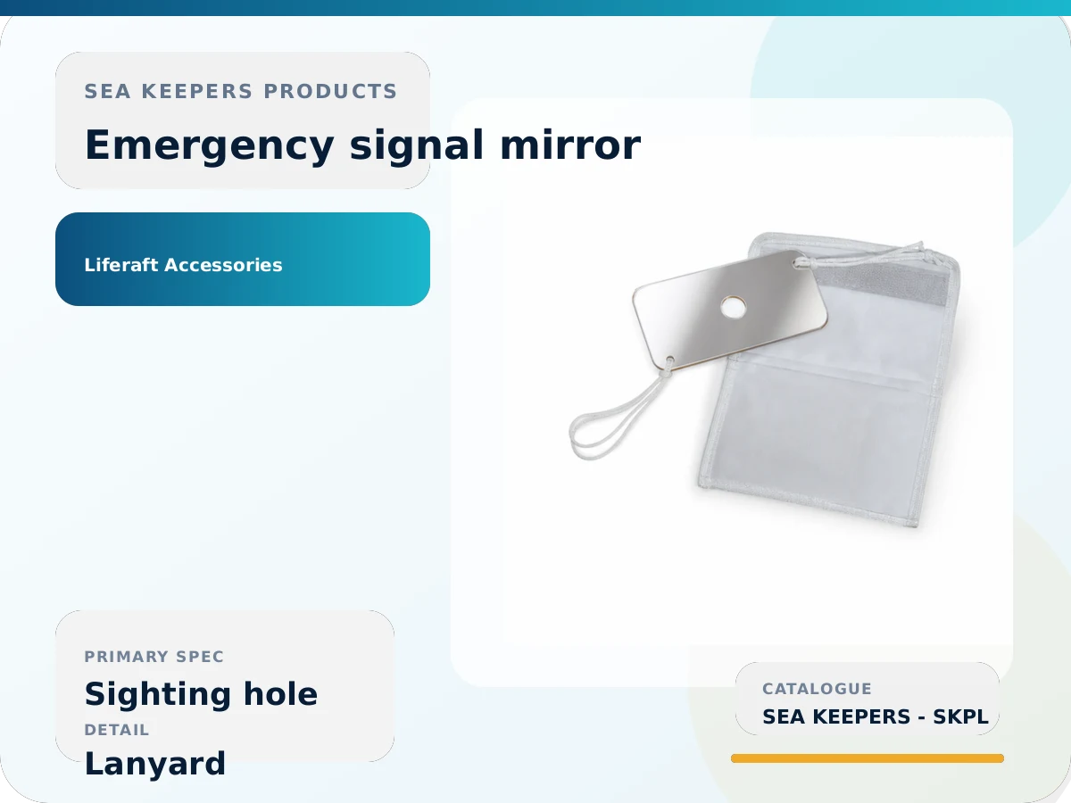 Marine Emergency Signal Mirror Kit