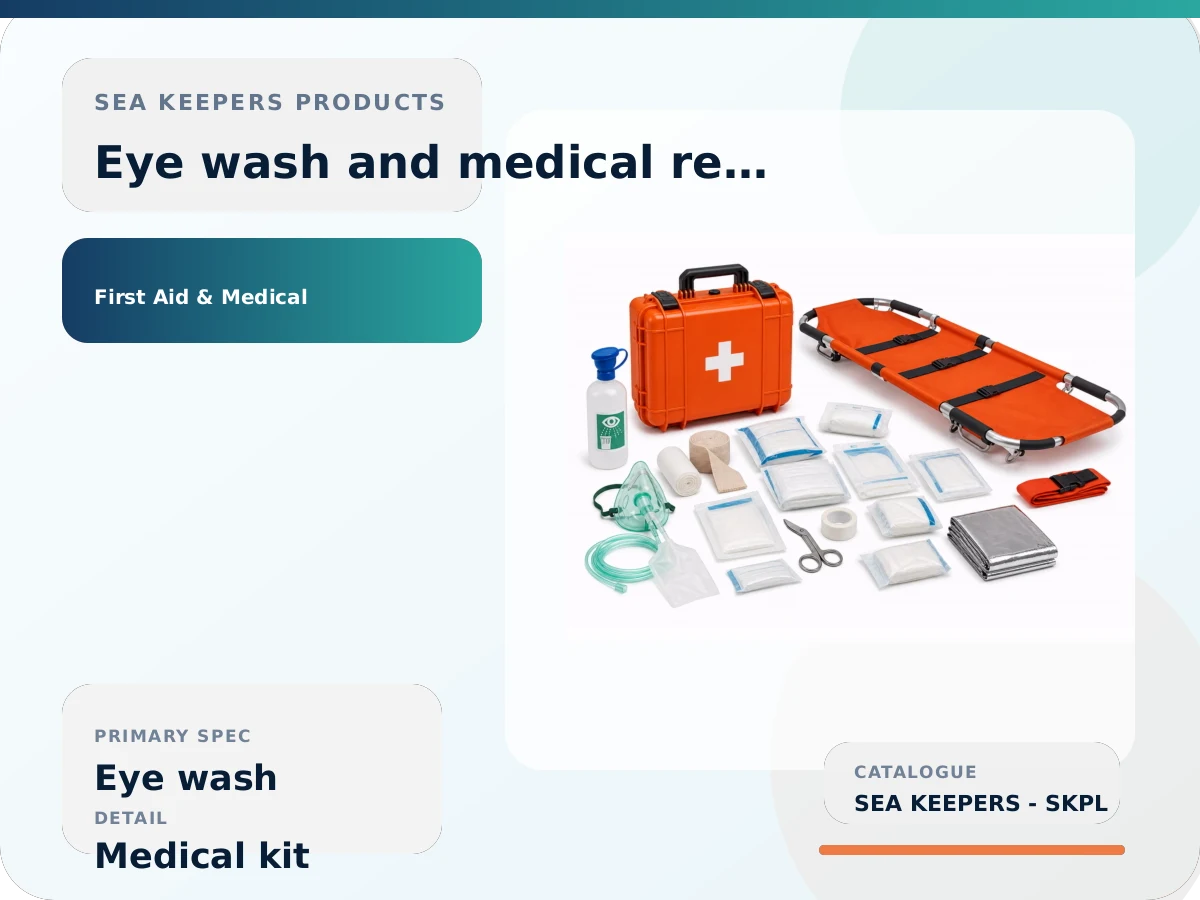 Marine Eye Wash & Medical Response Kit