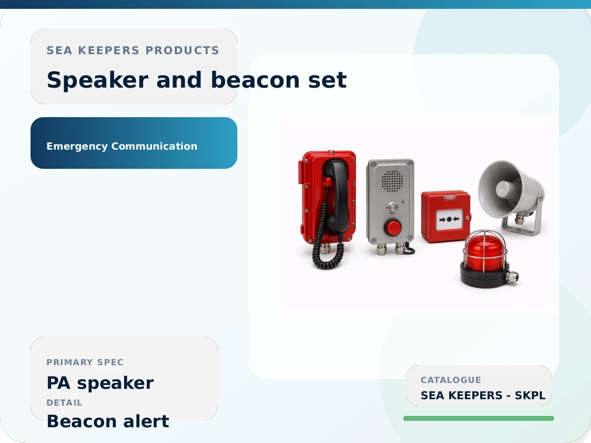 Marine PA Speaker & Beacon Set