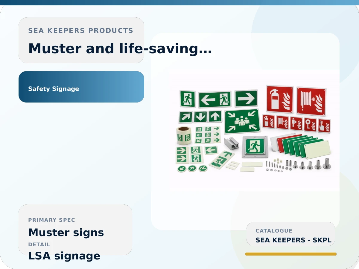 Muster Station & Life Saving Sign Set