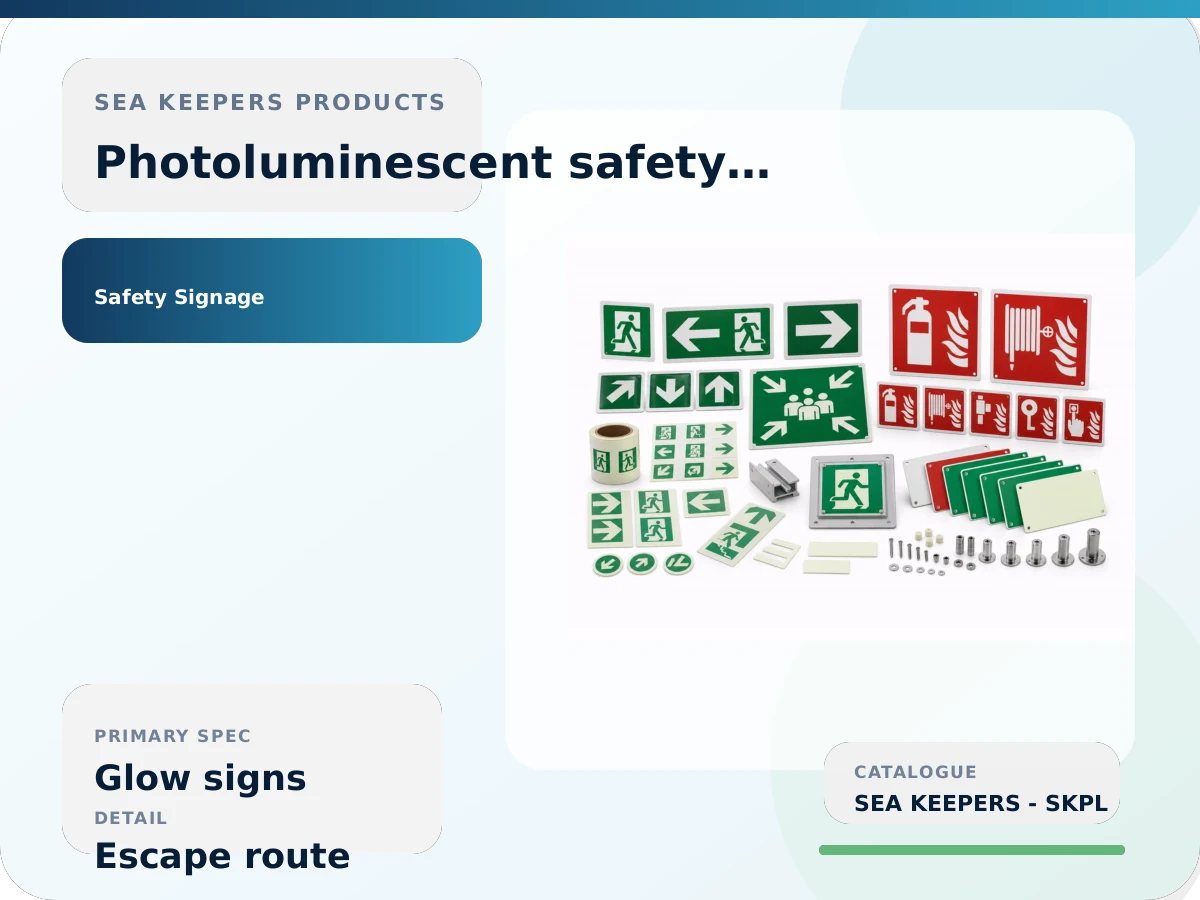 Photoluminescent Escape Route Signs