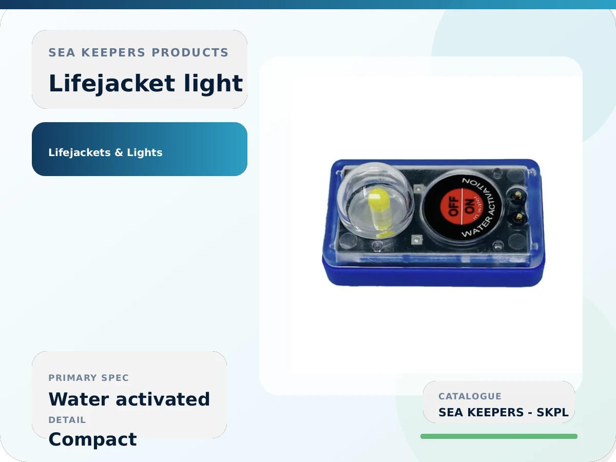 Water-Activated Marine Lifejacket Light