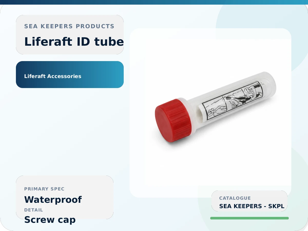Waterproof Liferaft ID Tube